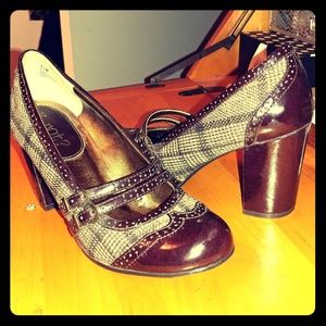 Brown vintage style Brown Heels